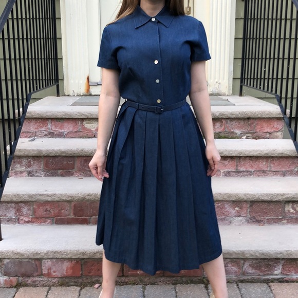 talbots denim dress